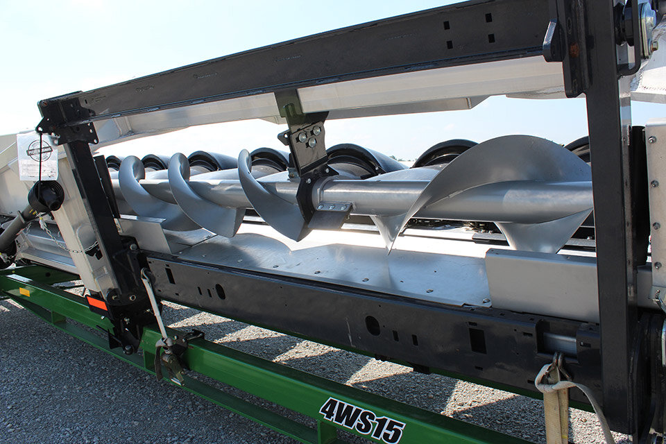 view of the rear of a G T S corn head